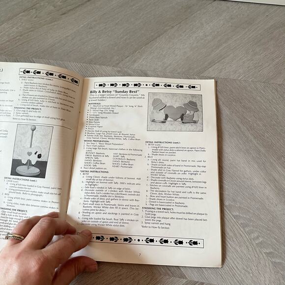 All Around the House Decorative Craft Painting Book BKW089 1987 12 Designs - Picture 10 of 10